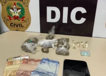 Homem envolvido com tráfico em Guabiruba é preso nesta terça-feira