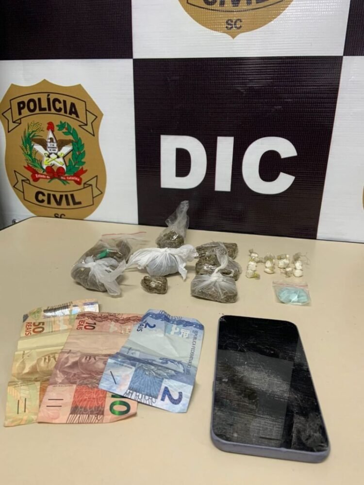 Homem envolvido com tráfico em Guabiruba é preso nesta terça-feira