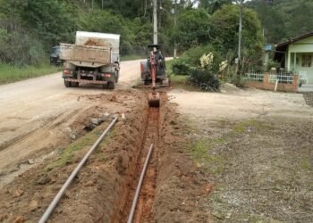 Guabiruba Saneamento e Prefeitura ampliam rede para atender famílias da Planície Alta 