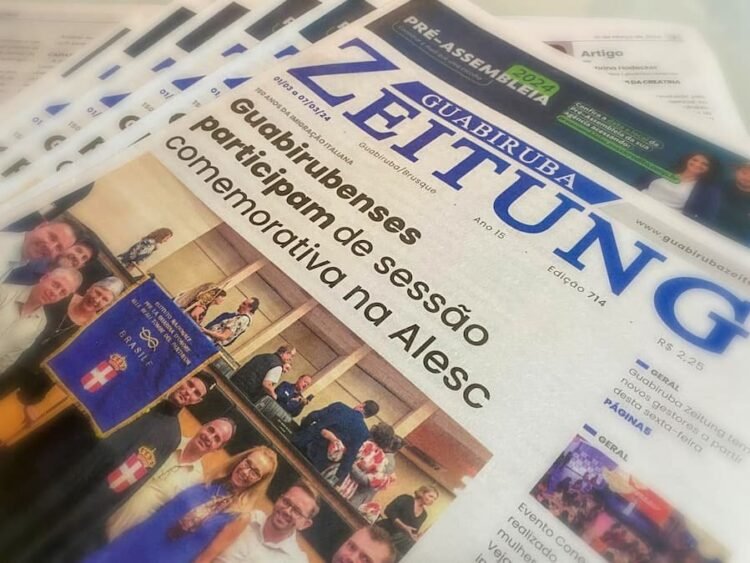 Guabiruba Zeitung tem novos gestores a partir desta sexta-feira