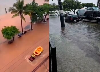Balneário Camboriú decreta estado de emergência devido às fortes chuvas que caem na região