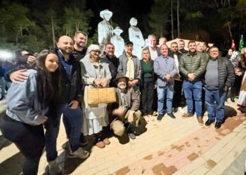 Guabiruba inaugura Praça da Imigração Italiana Tarcisio Dirschnabel em homenagem aos 150 anos da colonização italiana; Veja fotos