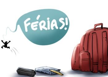 Charge: “Férias escolares”