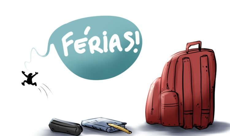 Charge: “Férias escolares”