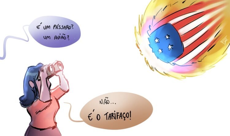 Charge: “Lá vem ele!”