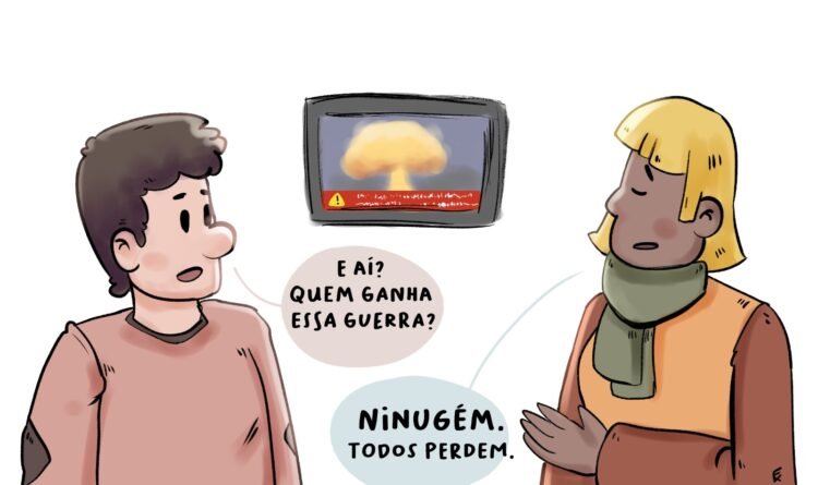 Charge: “Quem ganha?”