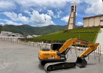 Começa a montagem da estrutura para a 25ª edição do espetáculo “Paixão e Morte de um Homem Livre”