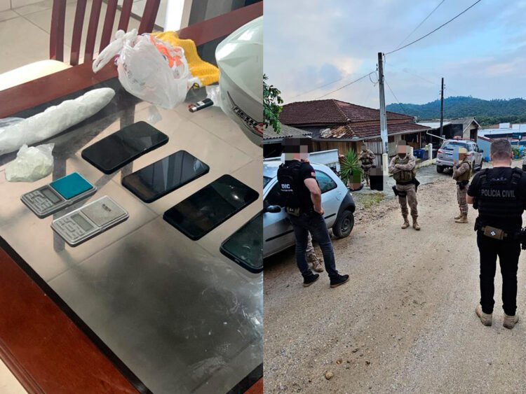 Polícia Civil deflagra operação contra o tráfico de drogas em Brusque e região