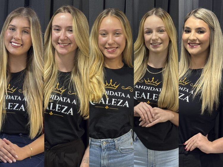 EsporteSC e Guabiruba Zeitung recebem candidatas à realeza da Festa da Integração