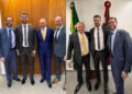 Presidente da Câmara de Guabiruba acompanha posse de Hermes Klann no Senado