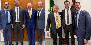 Presidente da Câmara de Guabiruba acompanha posse de Hermes Klann no Senado