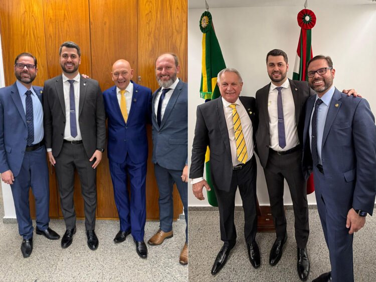 Presidente da Câmara de Guabiruba acompanha posse de Hermes Klann no Senado