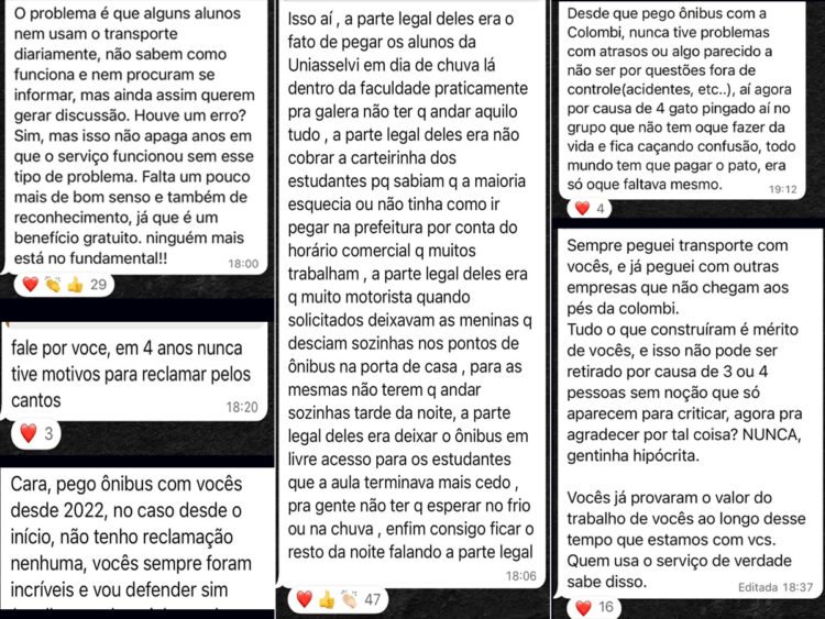 Transporte universitário: Prefeitura valida enquetes por WhatsApp e estudantes saem em defesa da empresa